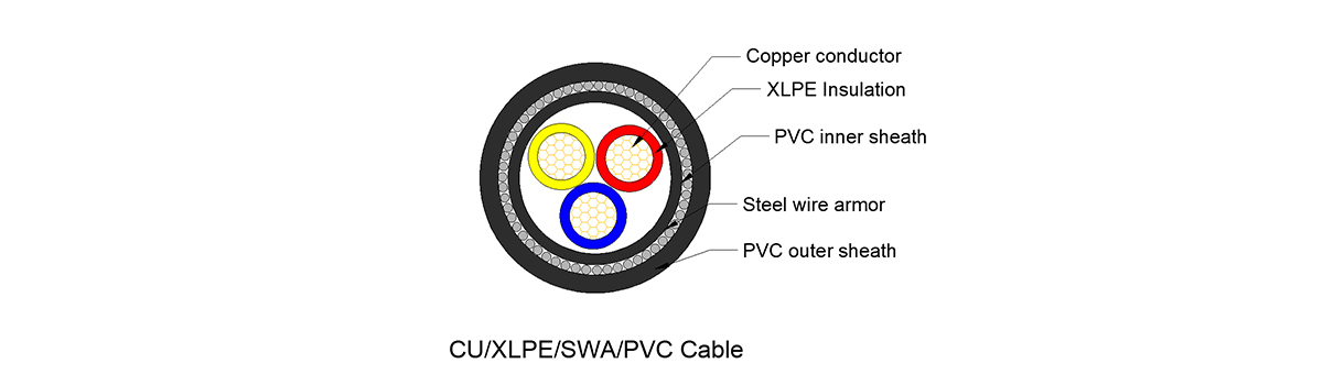 XLPE insulation armoured power cable